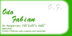 odo fabian business card